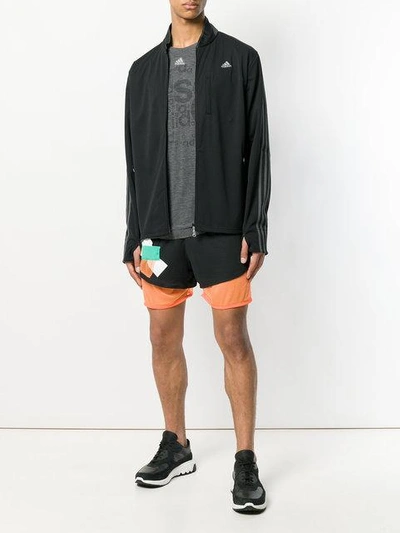 Shop Adidas By Kolor Stripe Sleeve Track Jacket In Black