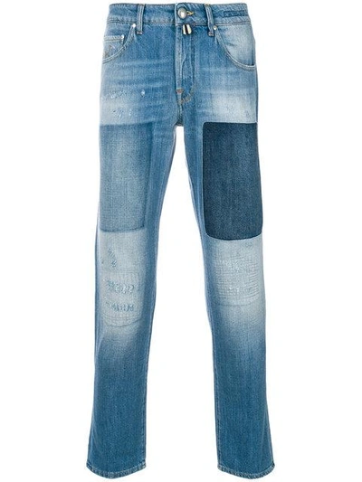 Shop Jacob Cohen Patchwork Jeans