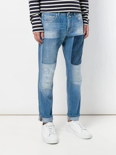 Shop Jacob Cohen Patchwork Jeans