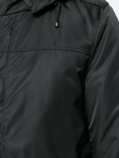 Shop Sealup Zipped Parka Coat In Black