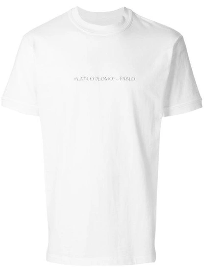 Shop Ih Nom Uh Nit Pablo T-shirt - White