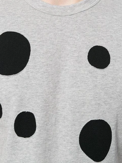 Shop Comme Des Garçons Shirt Dot Print Short-sleeve T-shirt - Grey