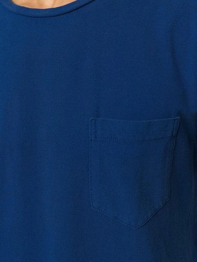 Shop Drumohr Chest Pocket T In Blue