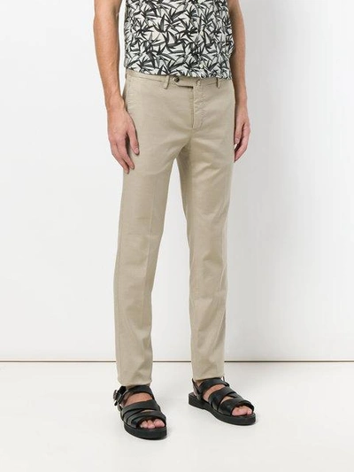 Shop Pt01 Side Fastened Trousers In Neutrals