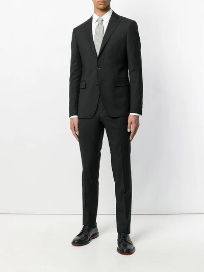 Shop Dinner Slim Single Breasted Suit In Black