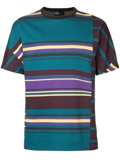 Shop Kolor Printed Stripe T-shirt