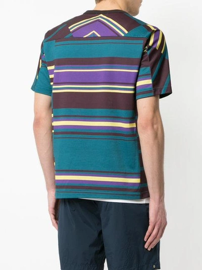 Shop Kolor Printed Stripe T-shirt