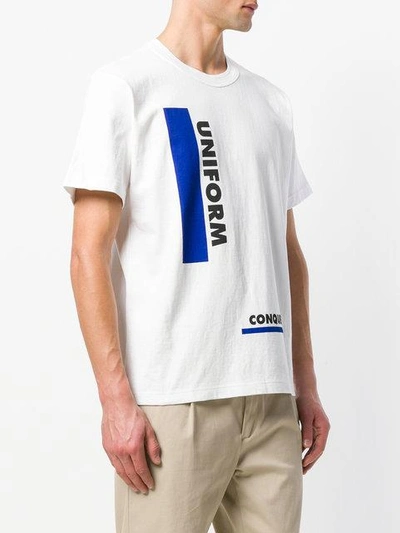 Shop Sacai Uniform Conquest T-shirt - White