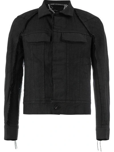 Shop Cedric Jacquemyn Raw Edge Jacket - Black