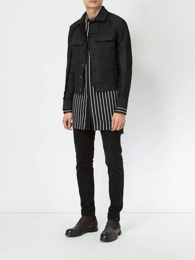 Shop Cedric Jacquemyn Raw Edge Jacket - Black