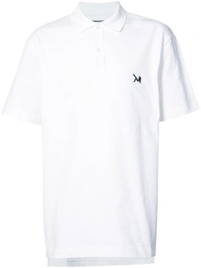 Shop Calvin Klein 205w39nyc Embroidered Polo Shirt In White