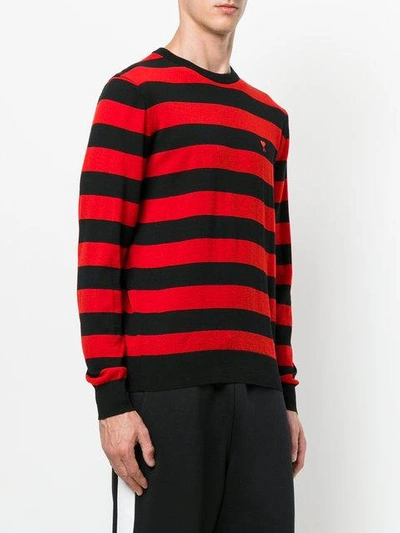 Shop Ami Alexandre Mattiussi Ami De Coeur Striped Sweater