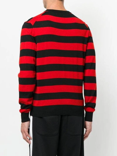 Shop Ami Alexandre Mattiussi Ami De Coeur Striped Sweater