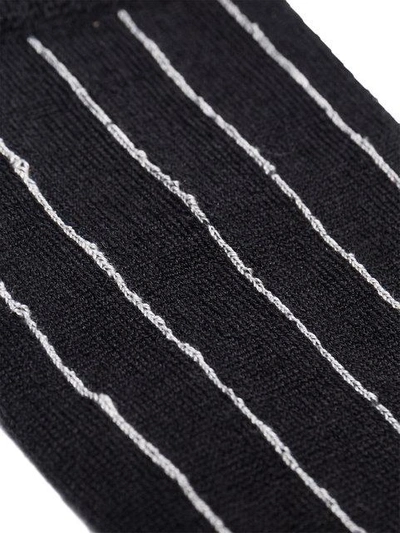 Shop Haider Ackermann Striped Socks - Black