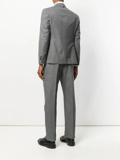Classic Suit With Tie In Gingham Prince Of Wales Cool Wool