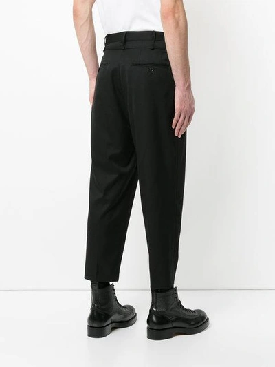 Shop Doublet Cropped Trousers - Black