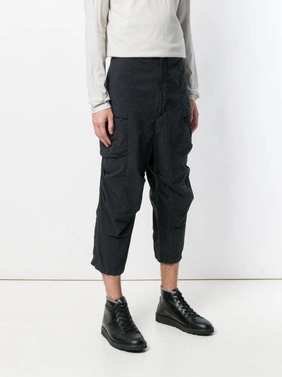 Shop The Viridi-anne Cropped Cargo Trousers - Black