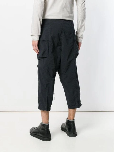 Shop The Viridi-anne Cropped Cargo Trousers - Black