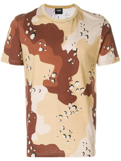 Shop Christopher Raeburn Jersey Choc Chip Print T-shirt - Brown