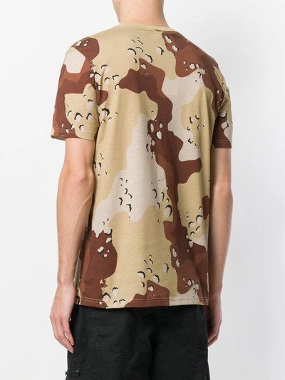 Shop Christopher Raeburn Jersey Choc Chip Print T-shirt - Brown