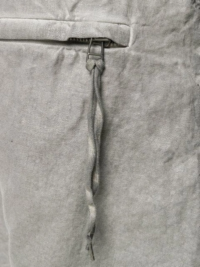 Shop Army Of Me Drawstring Detail Distressed Shorts