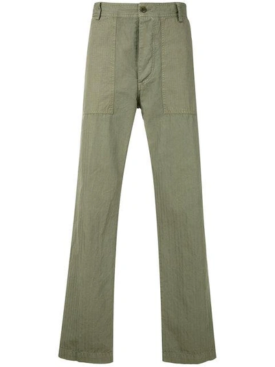 Shop East Harbour Surplus Straight-leg Trousers - Green