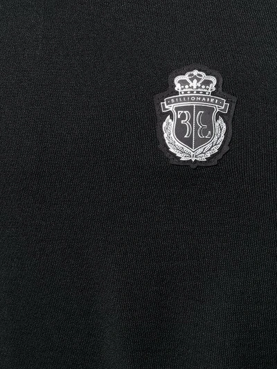 Billionaire Emblem Detail Jumper In Black