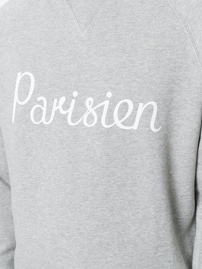 Shop Maison Kitsuné Parisien Sweatshirt - Grey