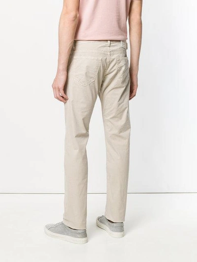 Shop Jacob Cohen Classic Fitted Chinos