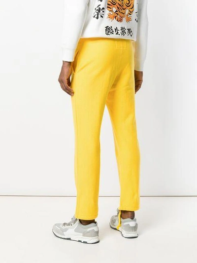 Shop Wacko Maria Loose Fit Trousers In Yellow