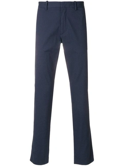 Shop Theory Slim-fit Trousers In Blue