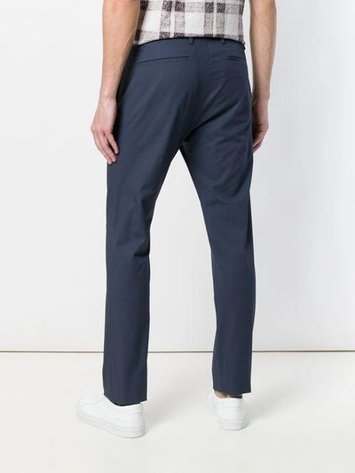 Shop Theory Slim-fit Trousers In Blue