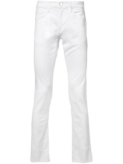 Shop J Brand Straight Jeans In White