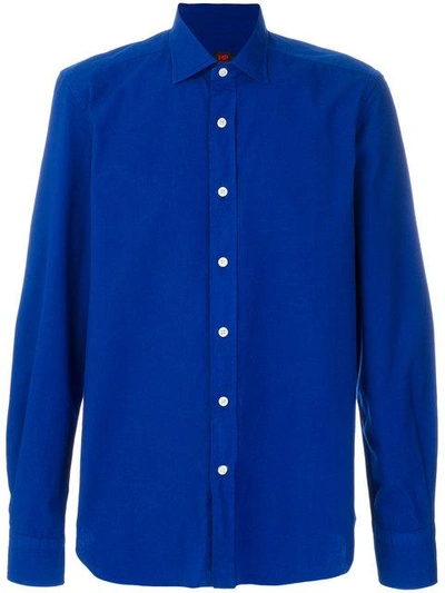 Shop Mp Massimo Piombo Classic Long In Blue