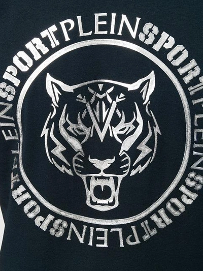 Shop Plein Sport Logo Print T In Blue
