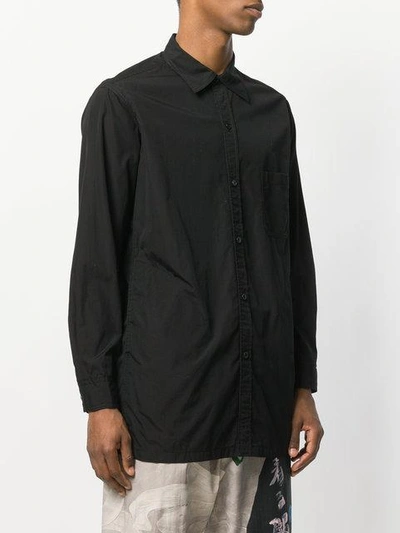 Shop Yohji Yamamoto Chest Pocket Shirt In Black