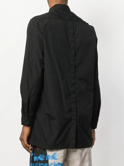 Shop Yohji Yamamoto Chest Pocket Shirt In Black