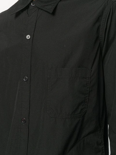 Shop Yohji Yamamoto Chest Pocket Shirt In Black