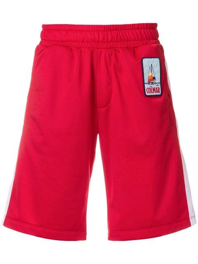 Shop Au Jour Le Jour Nemo Patch Shorts In Red