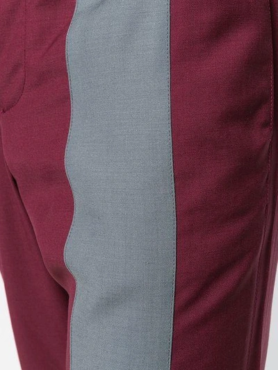 Shop Prada Elasticated Trousers - Red