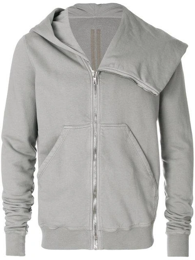 Shop Rick Owens Drkshdw Asymmetric Zipped Jacket - Grey