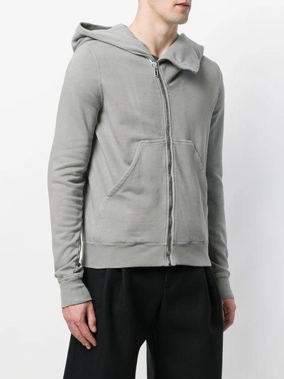 Shop Rick Owens Drkshdw Asymmetric Zipped Jacket - Grey