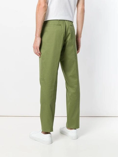 Shop Jijibaba Classic Chino Trousers - Green