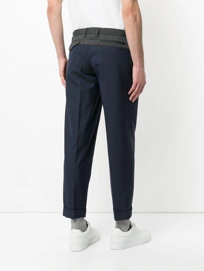 Shop Kolor Contrast Detail Trousers