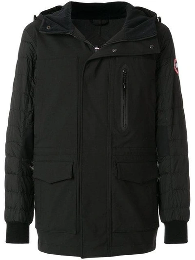 Shop Canada Goose Padded Coat - Black