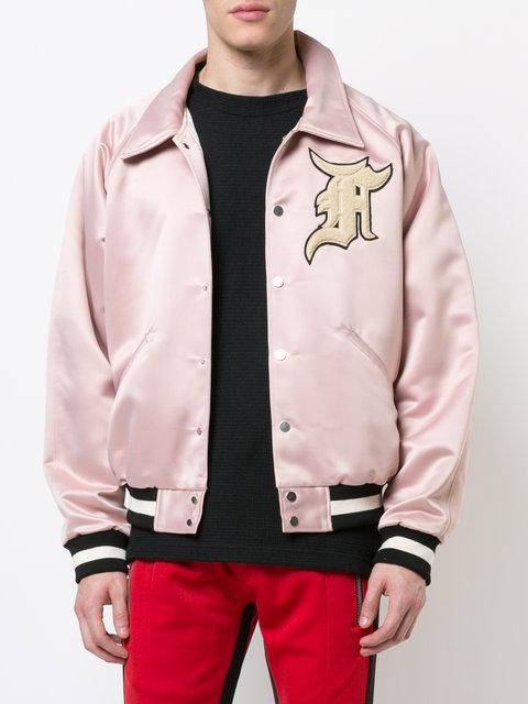 fear of god pink satin jacket