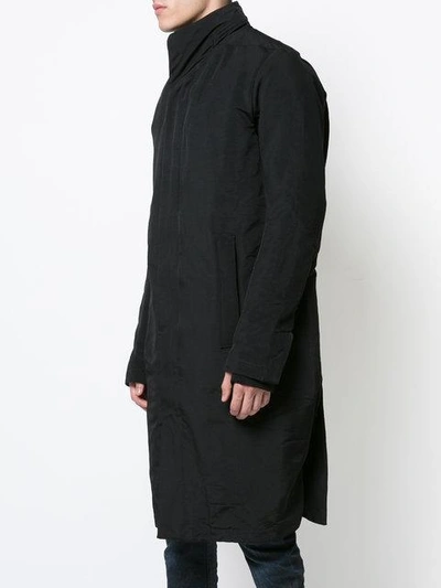 Shop 11 By Boris Bidjan Saberi Removable Lining Coat In Black