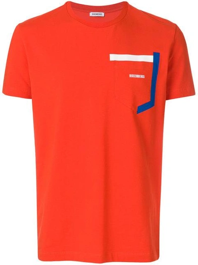 Shop Dirk Bikkembergs Logo Patch T-shirt - Red