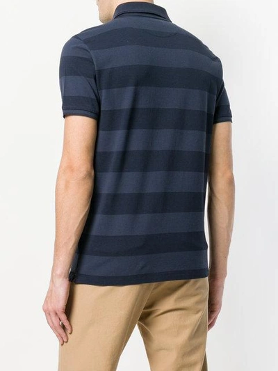 Shop Woolrich Striped Polo Shirt