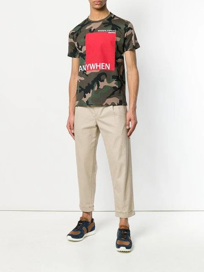 Shop Valentino Anywhen Printed T-shirt In Green